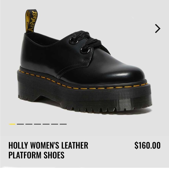 Nwt Dr Martens Holly Leather Platform 